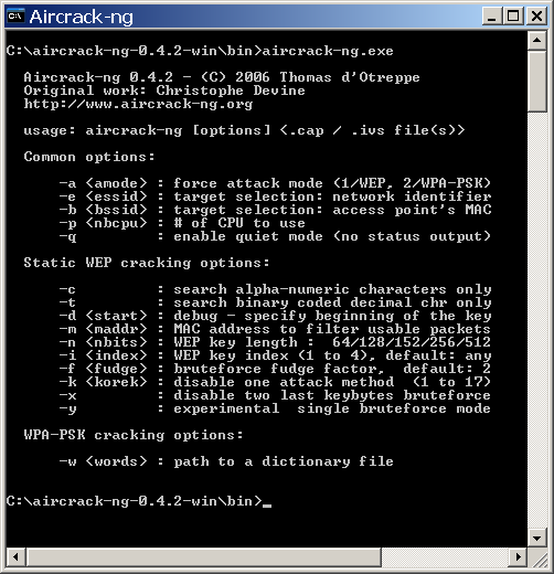 how to use aircrack windows